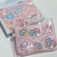サンリオ　シークレットミニフラットポーチ　キルト　キキララ
