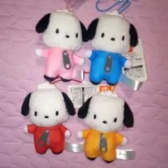 ポチャッコ　カラフルつなぎマスコット4こセット