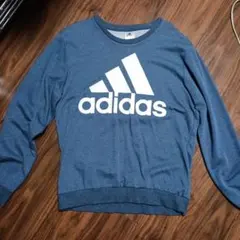 adidas ダークブルー トレーナー サイズO