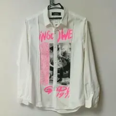 black&blue シャツ