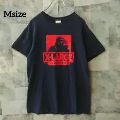 XLARGE Msize 半袖Tシャツ フロントロゴ ヘヴィウエイト ネイビー