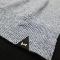 DENHAM ライトブルー クルーネック コットンニット XL