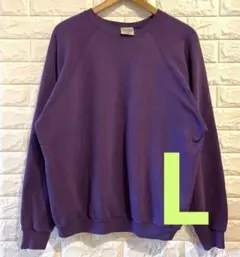 TULTEK 90s USA製 ヴィンテージ 紫 トレーナー L 無地