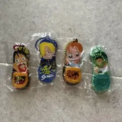 ワンピース サンダル型キーホルダー 4種セット