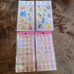 セリア　ディズニー　プリンセス　エポキシラメシール　ストーンシール