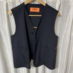 【UNIVERSAL OVERALL】 ブラック ベスト Lサイズ