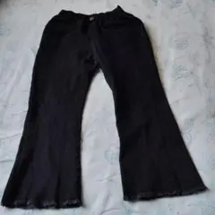 黒 フレアパンツ 120cm