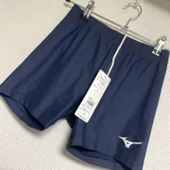 MIZUNO 陸上パワーパンツ　ジョギング　フィットネスインナー　 M ネイビー