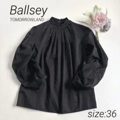 未使用級BALLSEY エンブロイダリー パフスリーブブラウス2025商品 未使用級BALLSEY エンブロイダリー パフスリーブブラウス2025商品