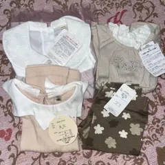 新品　まとめ売り　ワンピース　トップス　Tシャツ レギンス　80㎝ 4点セット