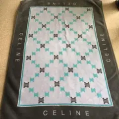 CELINE 幾何学模様 ハーフ毛布、ブランケット