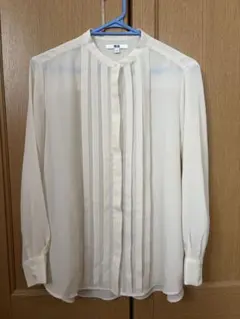 ユニクロ　白ブラウス　サイズL
