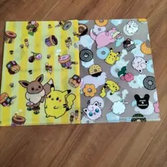 ポケモンクリアファイル2点セット　ミスド