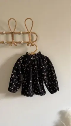 ululu 100cm 花柄長袖ブラウス