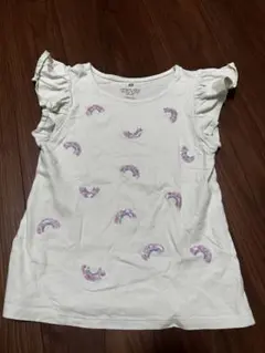 【Ｈ＆Ｍ】虹スパンコール付Tシャツ