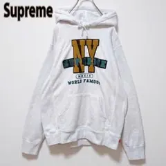 Supreme 슈프림 더미 자수 빅 로고 풀오버 까마귀