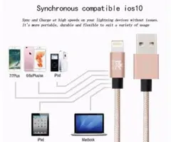 2重編込高耐久ナイロン素材 コンパクト端子 高速データ転送対応　2本セット