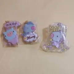 BTS　BT21　アクリルキーホルダー、クッキー型キーホルダー　MANG