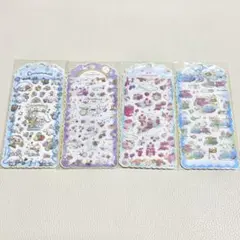 海外限定正規品 サンリオ シナモロール ぷっくりシール 4枚セット