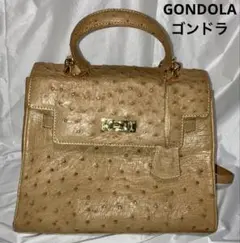 GONDOLA ゴンドラ　オーストリッチ　ハンドバッグショルダーバッグ　だちょう