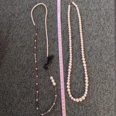 コットンパールのネックレスセット