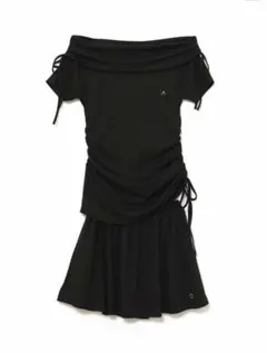 ANDMARY Elsie flare mini dress 黒 - メルカリ