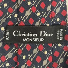 Christian Dior クリスチャンディオール ネクタイ 幾何学 総柄