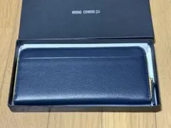コムサイズム 財布 ラウンドファスナー 牛革　紺のサムネイル