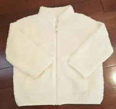 UNIQLO ベビーアウター 90cm ホワイト　白　フリース　ユニクロ