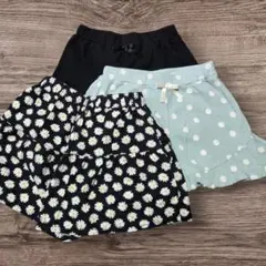フリルハーフパンツ3点セット　120サイズ