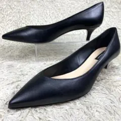 『未使用級』ファビオルスコーニ パンプス ヒール ポインテッドトゥ ブラック　黒