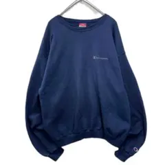 Champion ワンポイントスウェット 紺 90s メキシコ製 XL相当