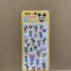 新品未開封　ミッキーマウス&ミニーマウス　ぷくぷくシール　即購入OK 即日発送