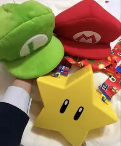 スーパーマリオキャラクター帽子 スター3点セット