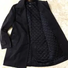 ポールスミス ステンカラーコート キルティング ライナー付き ブラック