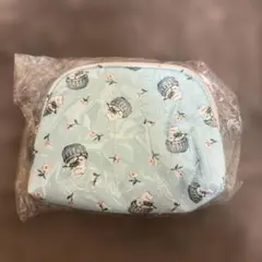 PAUL & JOE 猫と花のポーチ 水色