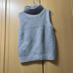グレー ニットベスト Mサイズ
