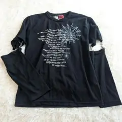【美品】BERNINGS SHO 変形Tシャツ Mサイズ V系 ロック