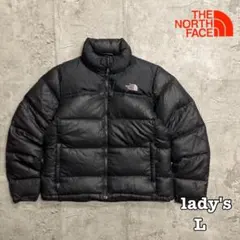 ノースフェイス/ダウン/ブラック/700fill/ヌプシ/レディースL