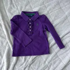Ralph Lauren フリル付きポロシャツ 24M 紫