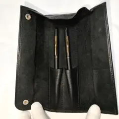 【未使用保管品】CROSS ボールペン シャープペンシルセット レザーケース付き