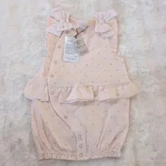 新品 プティマイン ロンパース カバーオール 女の子 ベビー