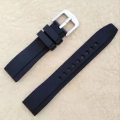 ソフトラバー ウォッチ ベルト 黒 20mm クイックリリース付　新品未使用品