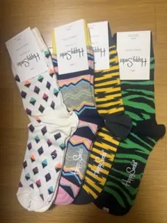 新品　Happy Socks ソックス 4足セットのサムネイル