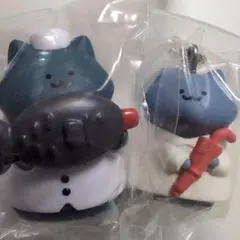 猫さんセット【お文具といっしょ】板前猫さん・めじるしアクセサリー