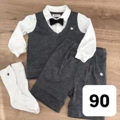 【美品】男の子90cm フォーマル 入園式　冠婚葬祭　セット