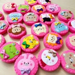 お正月セール◆動物絵合わせ積み木◆フェルト　知恵知育　保育園　いぬ　ねこ　手作り