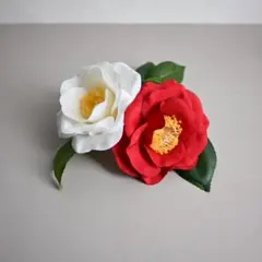 【紅白椿】大正レトロ | 卒業式　和装　結婚式　袴 成人式　前撮り　髪飾り