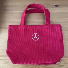 Mercedes-Benz コーデュロイ トートバッグ レッドのサムネイル