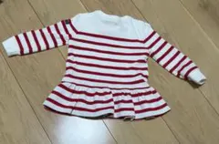 ★お値下げ　Ralph Lauren 赤と白ストライプ トップス 12M
